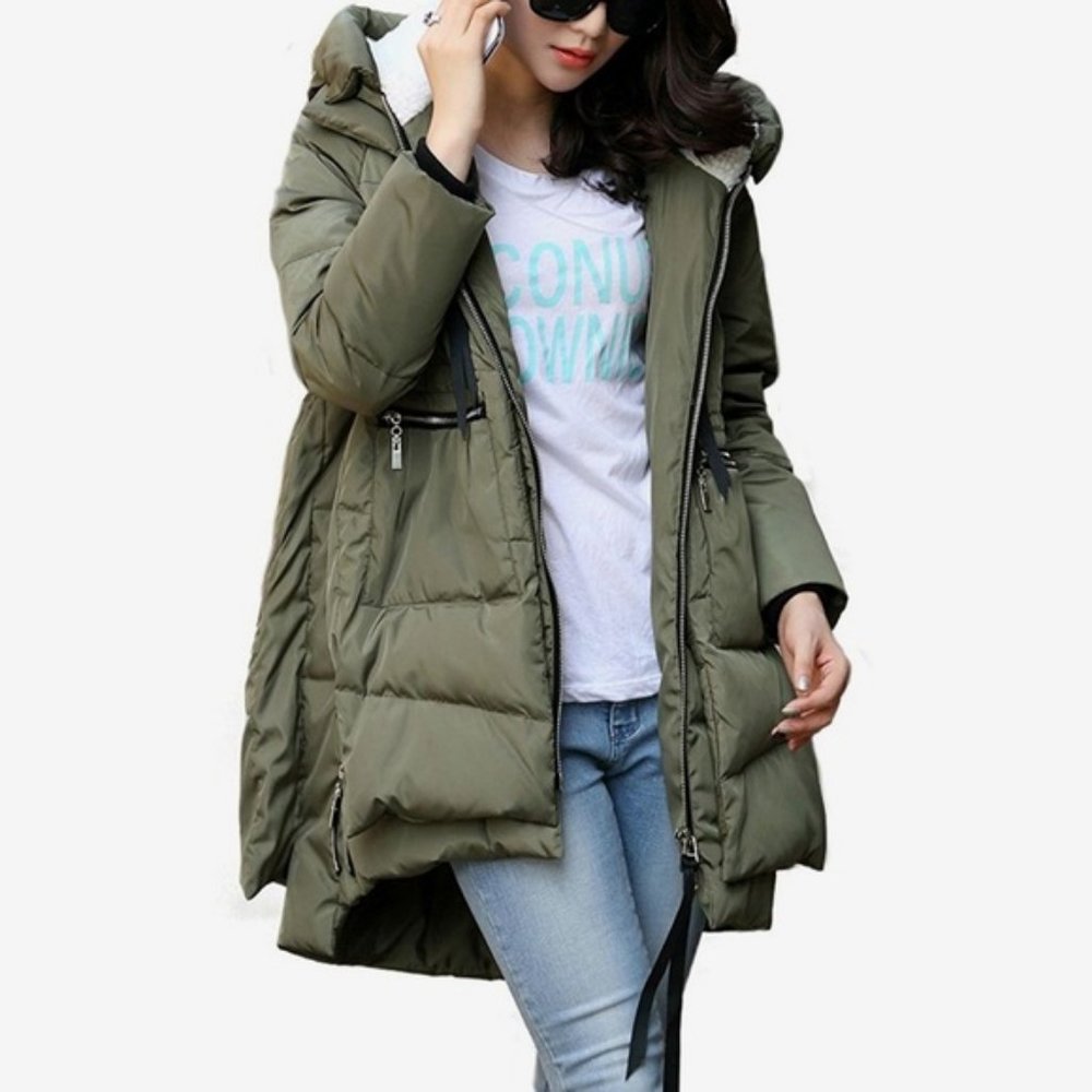 Orolay Coat Green Thickened Down Jacket Parka